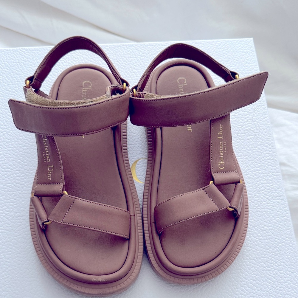 Dior lambskin DWave sandal size 34.5
